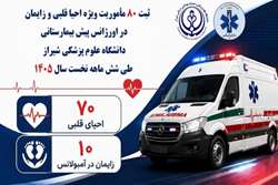 ثبت ۸۰ مأموریت ویژه احیا و زایمان در اورژانس پیش‌ بیمارستانی دانشگاه طی شش‌ ماهه نخست سال
